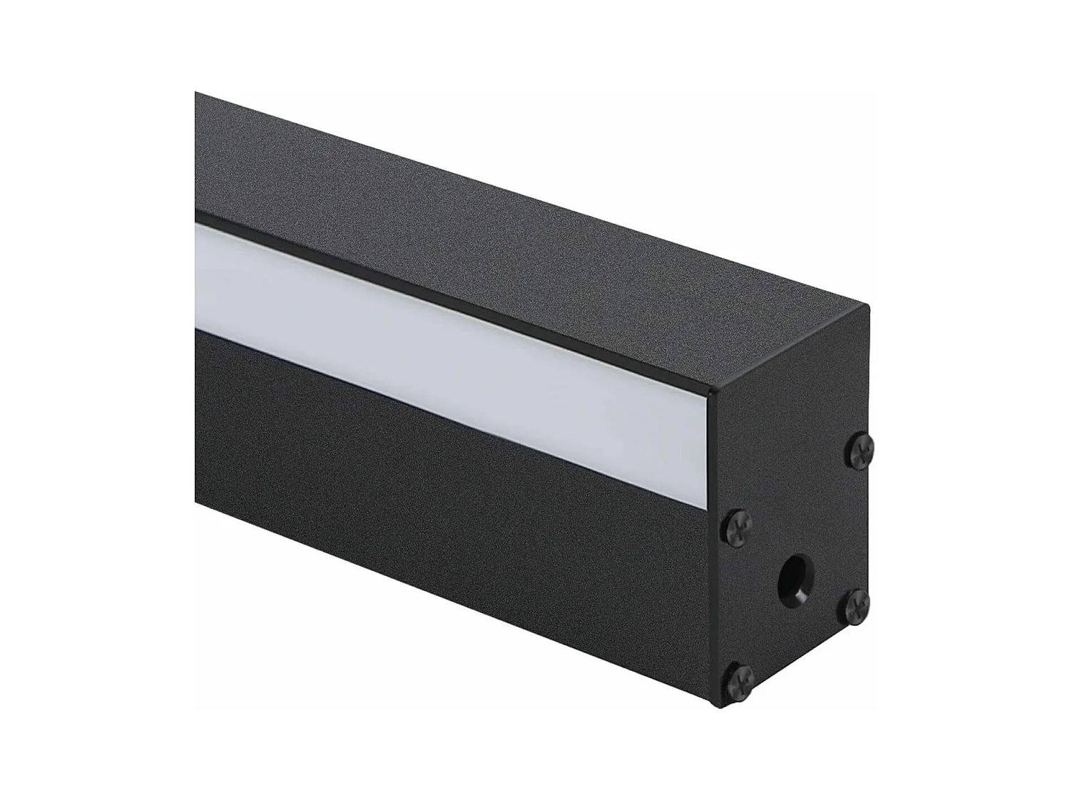 NETTLIFE 2-Pack moderne binnen LED-wandlampen 80CM 27W gang omhoog omlaag warm wit zwart