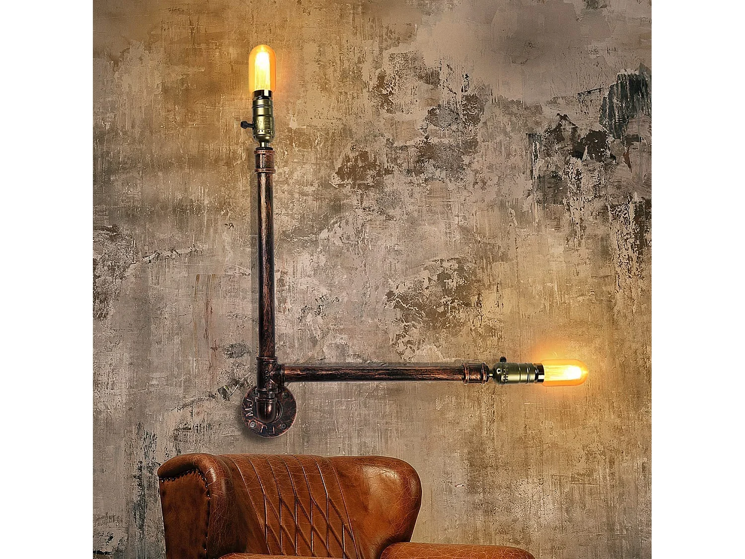 Lampa ścienna Vintage, Kinkiet dekoracyjny Retro, Lampa ścienna wewnętrzna