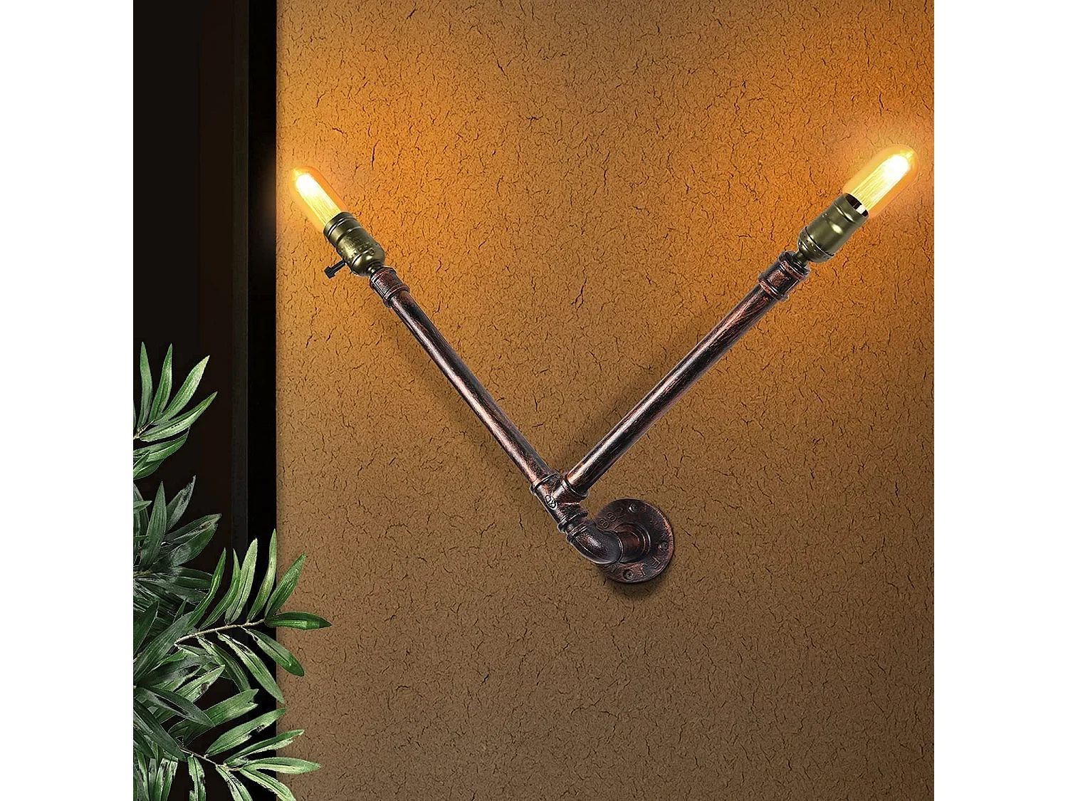 Lampa ścienna Vintage, Kinkiet dekoracyjny Retro, Lampa ścienna wewnętrzna