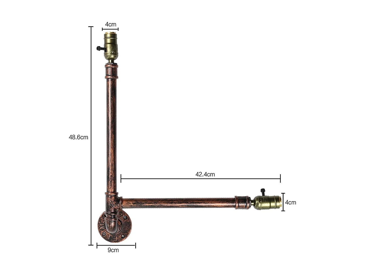 Lampa ścienna Vintage, Kinkiet dekoracyjny Retro, Lampa ścienna wewnętrzna