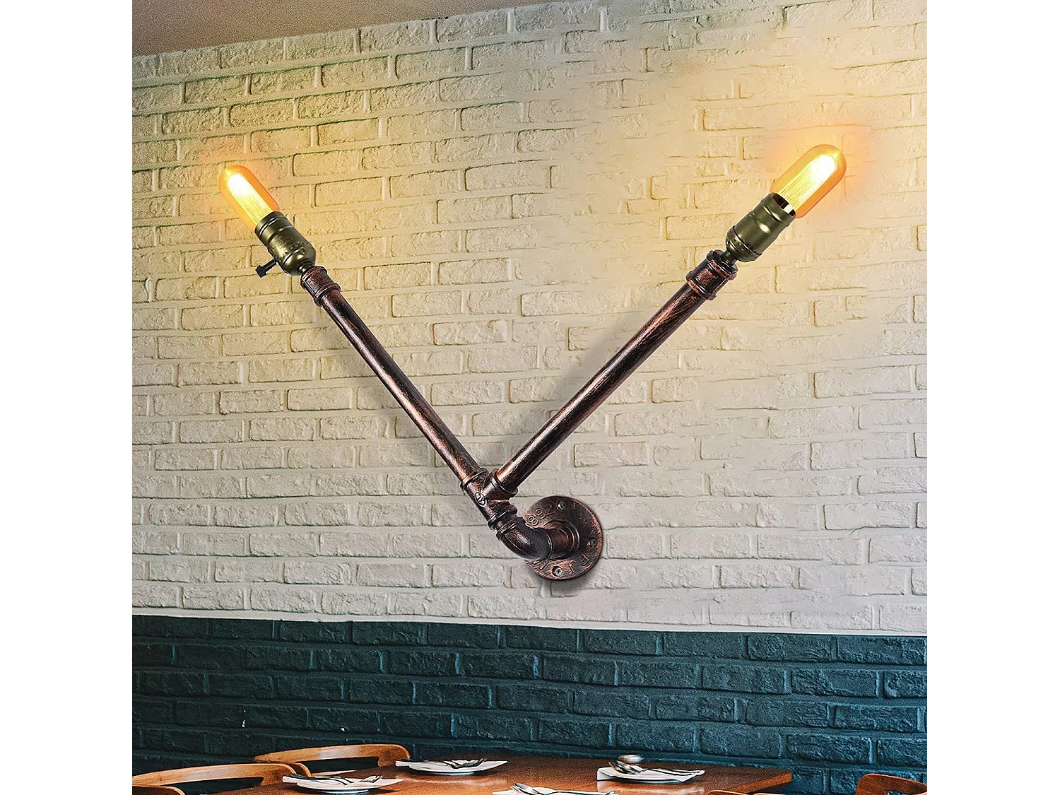 Lampa ścienna Vintage, Kinkiet dekoracyjny Retro, Lampa ścienna wewnętrzna