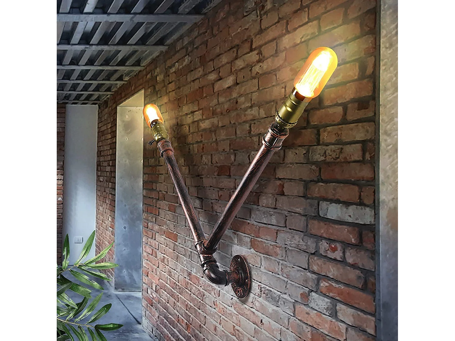 Lampa ścienna Vintage, Kinkiet dekoracyjny Retro, Lampa ścienna wewnętrzna