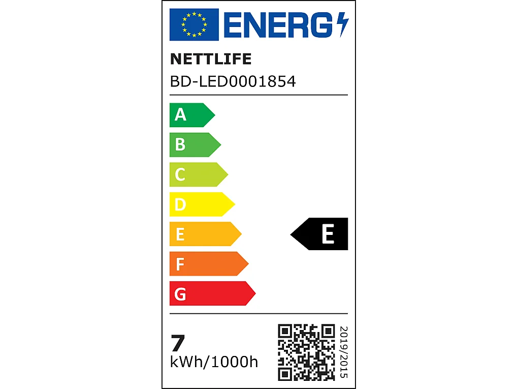 NETTLIFE LED Wandleuchte Schwarz Innen 7W Warmweiß 3000K Moderne Treppe Aluminium