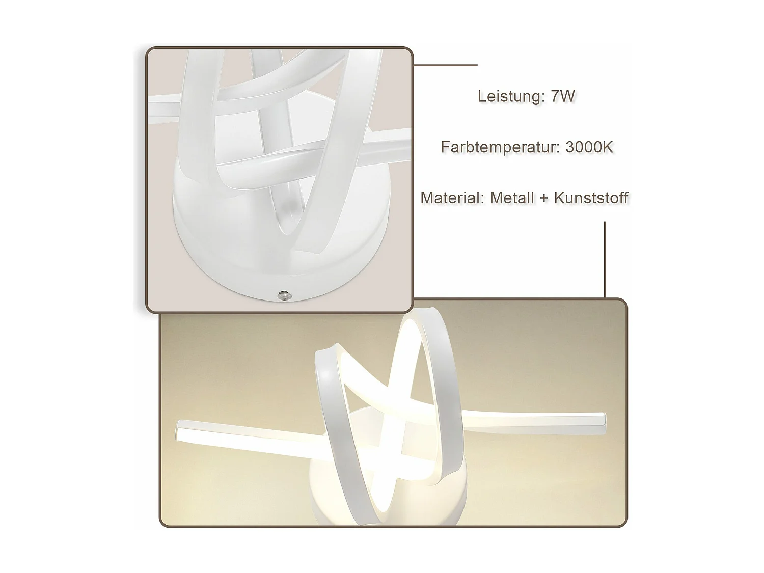 NETTLIFE LED Wandlamp Zwart Binnen 7W Warm Wit 3000K Moderne Trap Aluminium