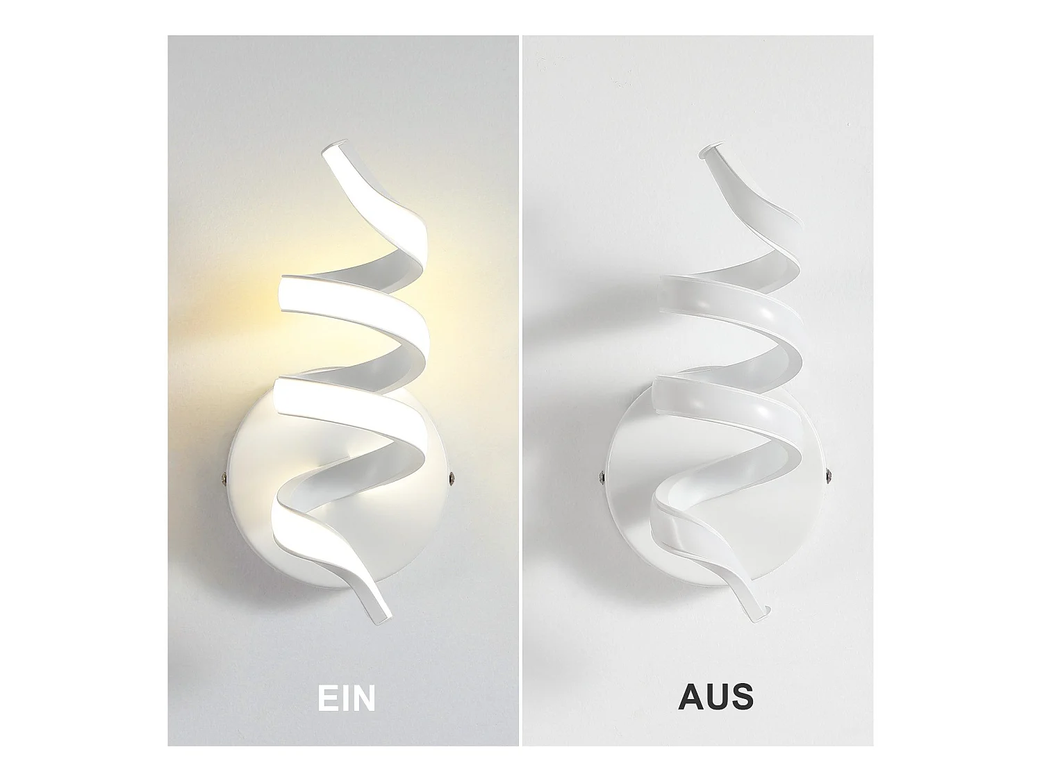 NETTLIFE Moderne 7W LED-Treppen-Wandleuchte für den Innenbereich, Warmweiß 3000K