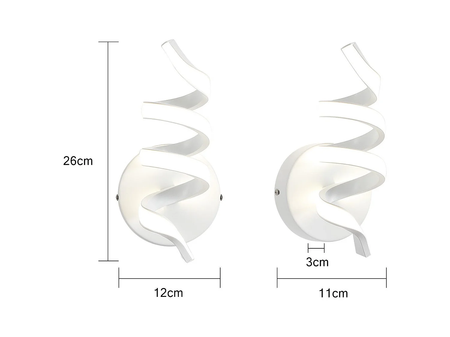 NETTLIFE Moderne 7W LED-Treppen-Wandleuchte für den Innenbereich, Warmweiß 3000K