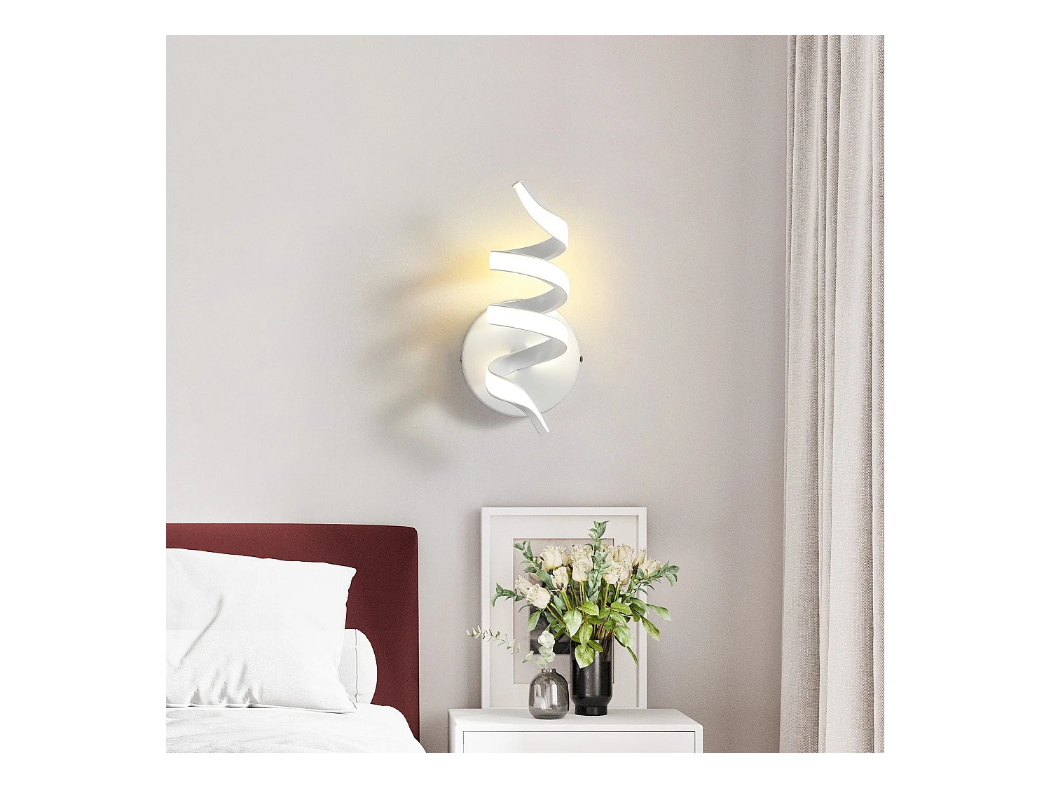 NETTLIFE Moderne 7W LED-Treppen-Wandleuchte für den Innenbereich, Warmweiß 3000K