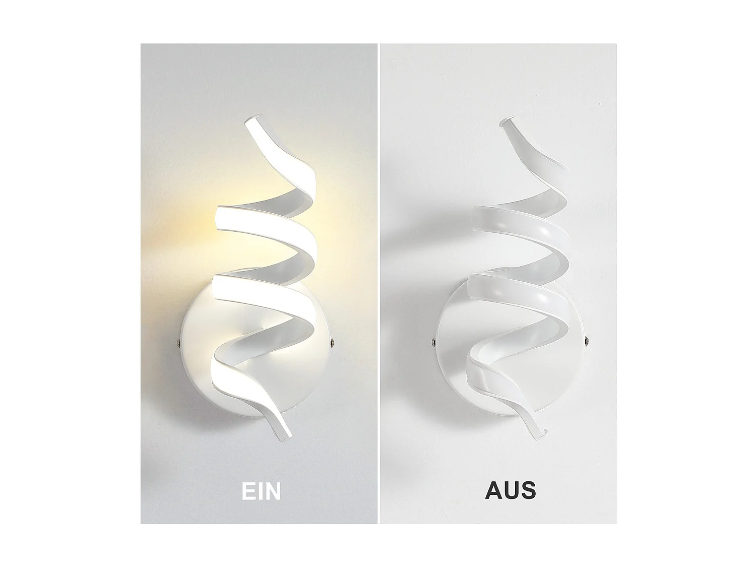 NETTLIFE Applique murale LED d'intérieur moderne 7 W pour escalier Blanc chaud 3000 K