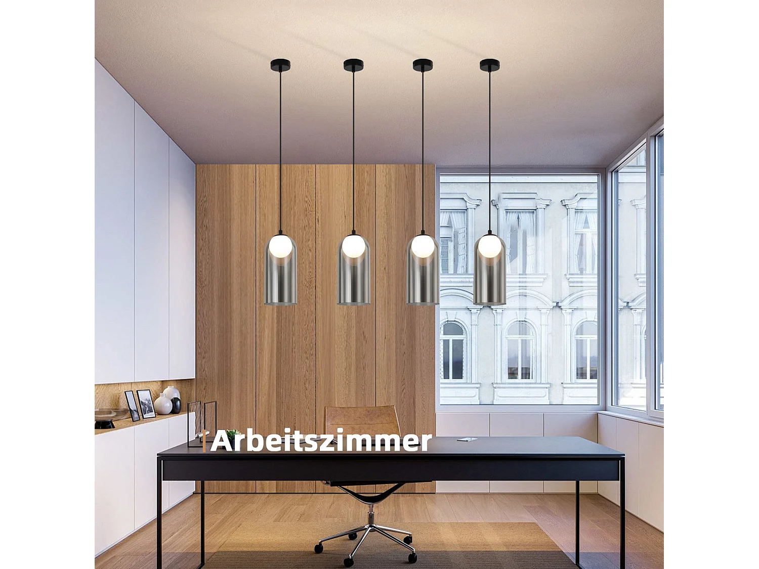 1e Vintage Hanglamp Voor Eettafel Smoky Grey G9 Ovaal Hoogte Verstelbaar Voor Woonkamer