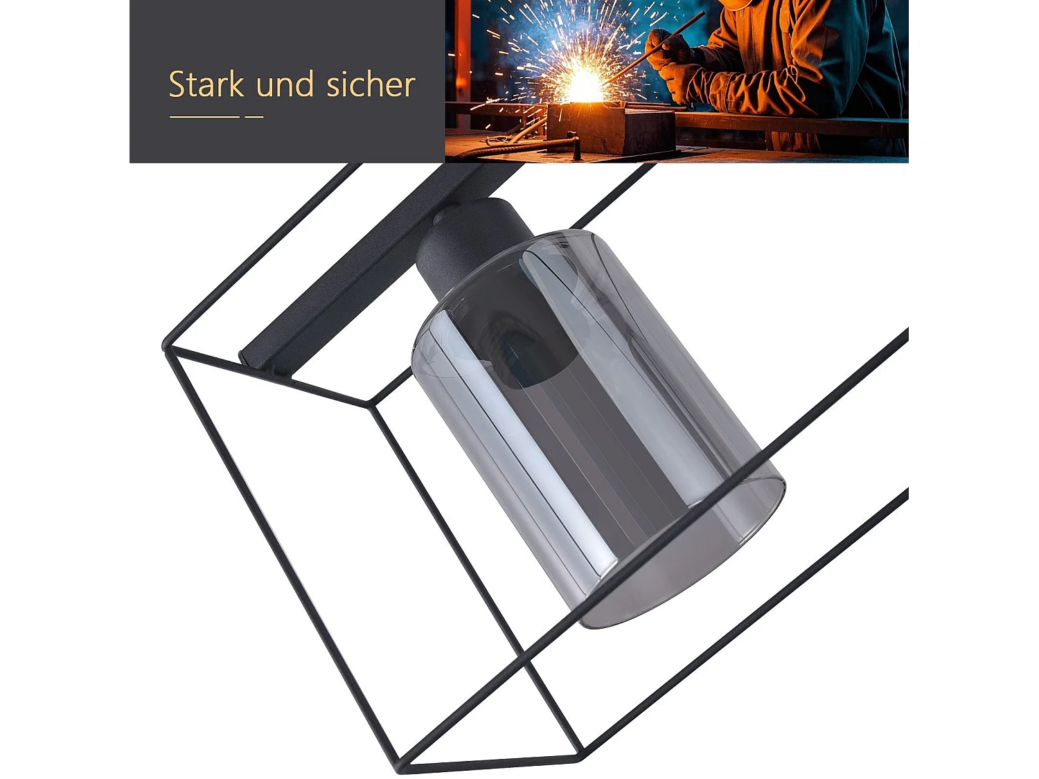 NETTLIFE Lampe à suspension noire 3 flammes en verre vintage E27 lampe à suspension réglable en hauteur