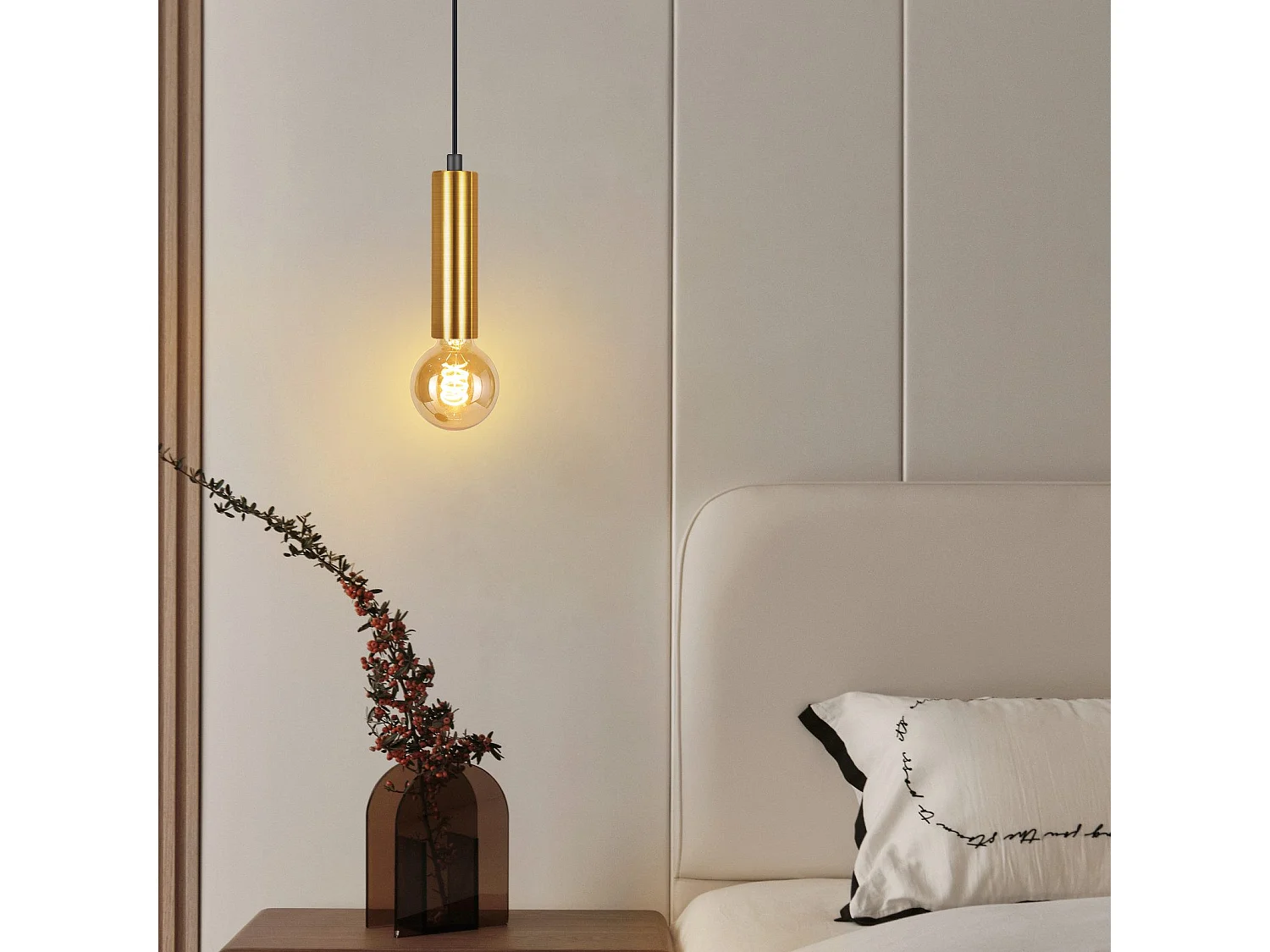 NETTLIFE Lampa wisząca do jadalni 1 żarówka Lampa wisząca E27 Industrialna lampa wisząca