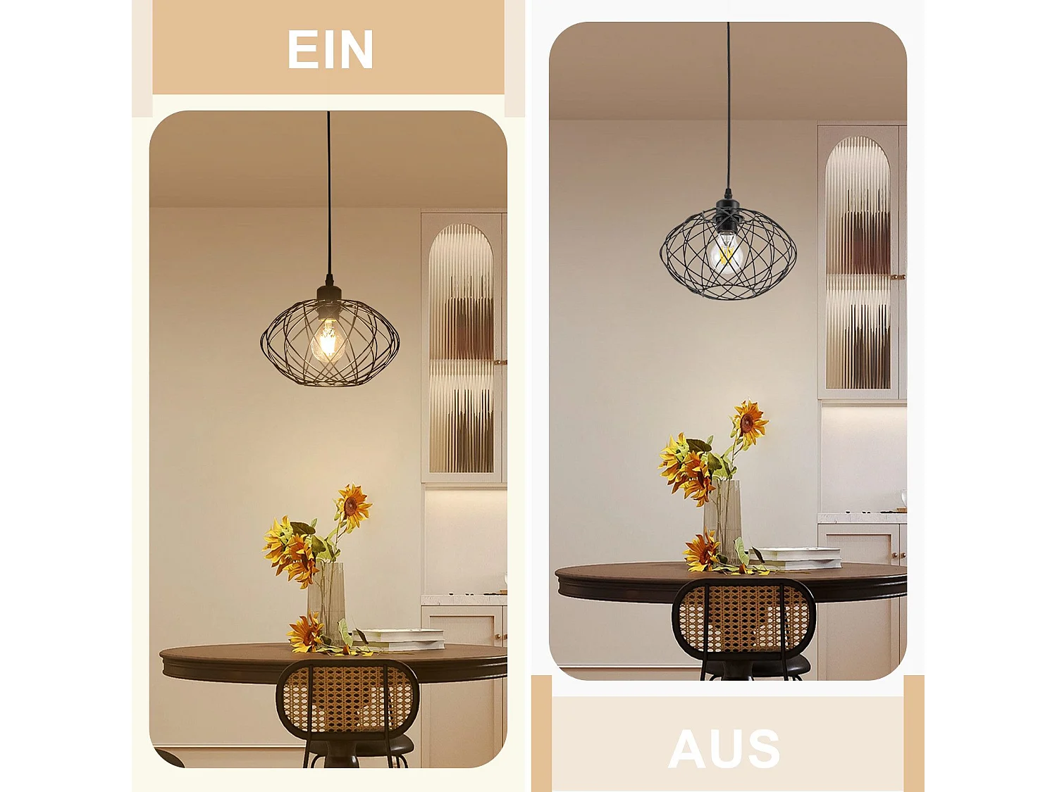 NETTLIFE Lampe à suspension Lampe à suspension noire industrielle - Lampe à suspension Métal Vintage E27 Lampe à suspension Rétro