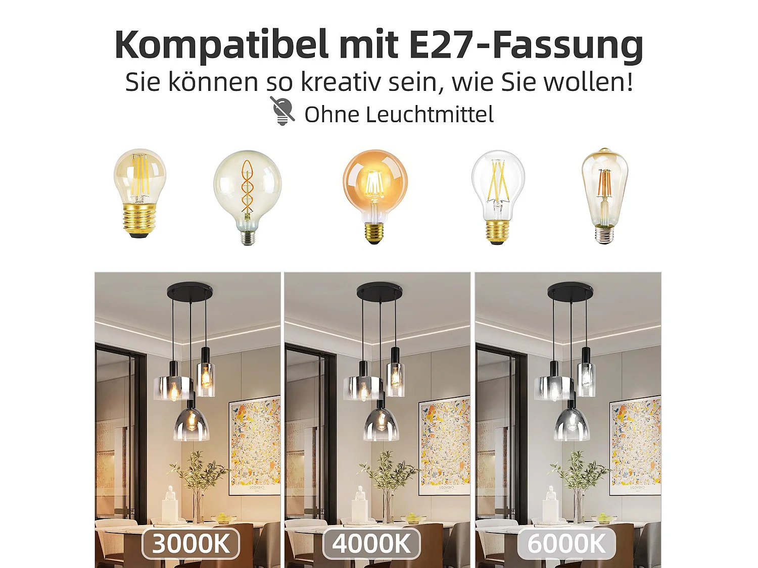 Lampe à Suspension Pour Table à Manger Vintage En Verre Gris Fumé E27 Réglable En Hauteur Pour Salon