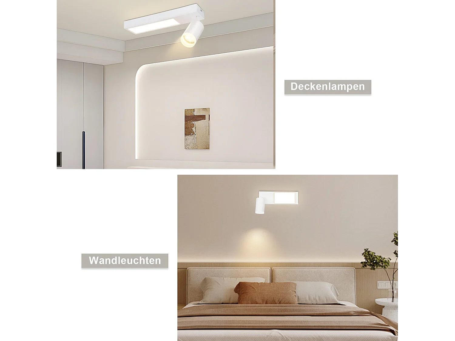 NETTLIFE Deckenstrahler 1 flammig GU10 Schlafzimmer 3000k 20W schwarz Küchenlampe warmweiß verstellbar für Schlafzimmer Küche Büro