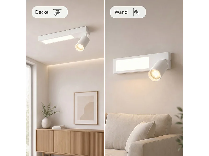NETTLIFE Deckenstrahler 1 flammig GU10 Schlafzimmer 3000k 20W schwarz Küchenlampe warmweiß verstellbar für Schlafzimmer Küche Büro