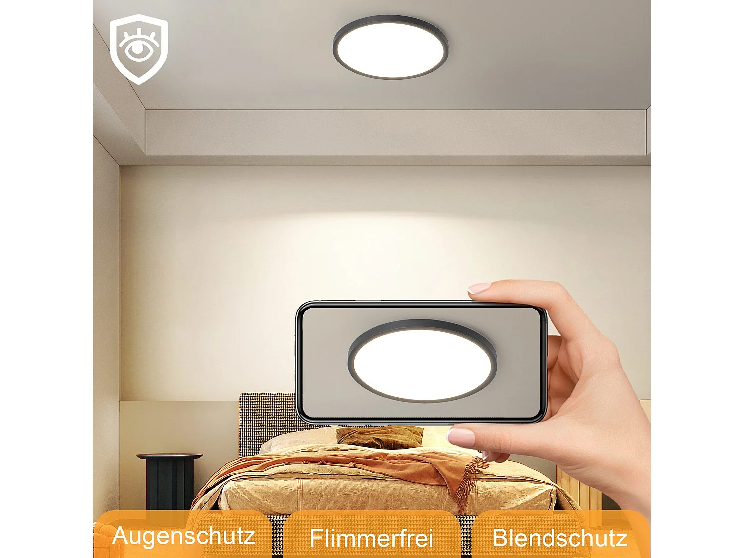 NETTLIFE LED Badkamer Plafondlamp Plat 30CM 24W Ronde  Keuken Plafondlamp Niet Dimbaar