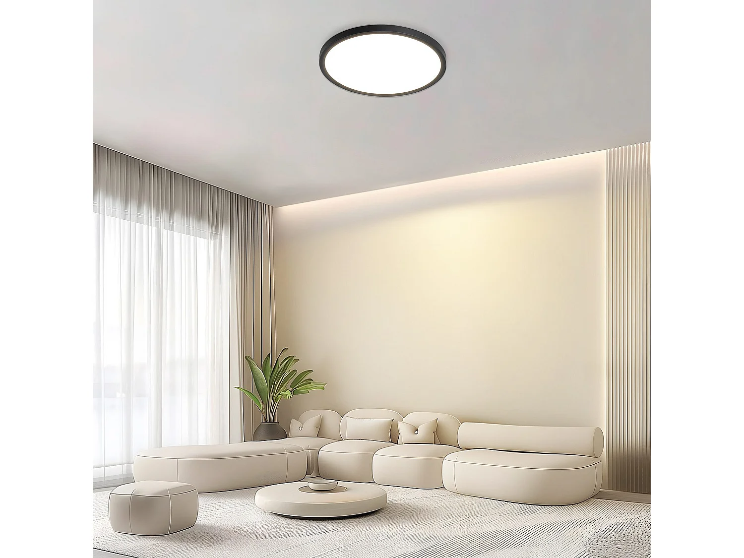 NETTLIFE LED Badkamer Plafondlamp Plat 30CM 24W Ronde Witte Keuken Plafondlamp Niet Dimbaar