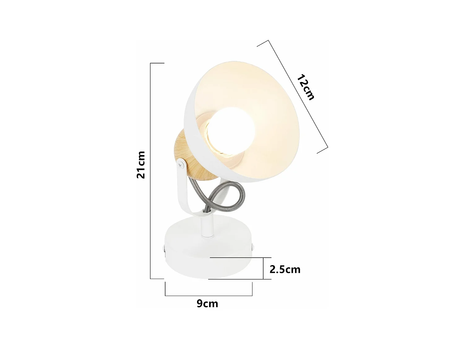 NETTLIFE Vintage plafondspot E27 350° verstelbaar ganglamp retro industrieel metaal verstelbaar