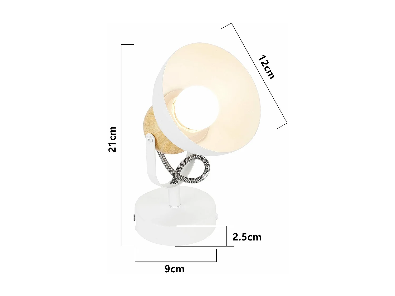 NETTLIFE Spot de plafond vintage  E27 orientable 350° lampe de couloir rétro métal industriel orientable