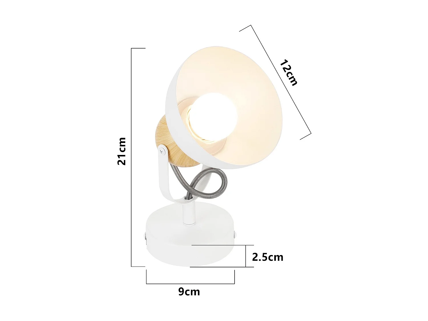 NETTLIFE Spot de plafond vintage  E27 orientable 350° lampe de couloir rétro métal industriel orientable