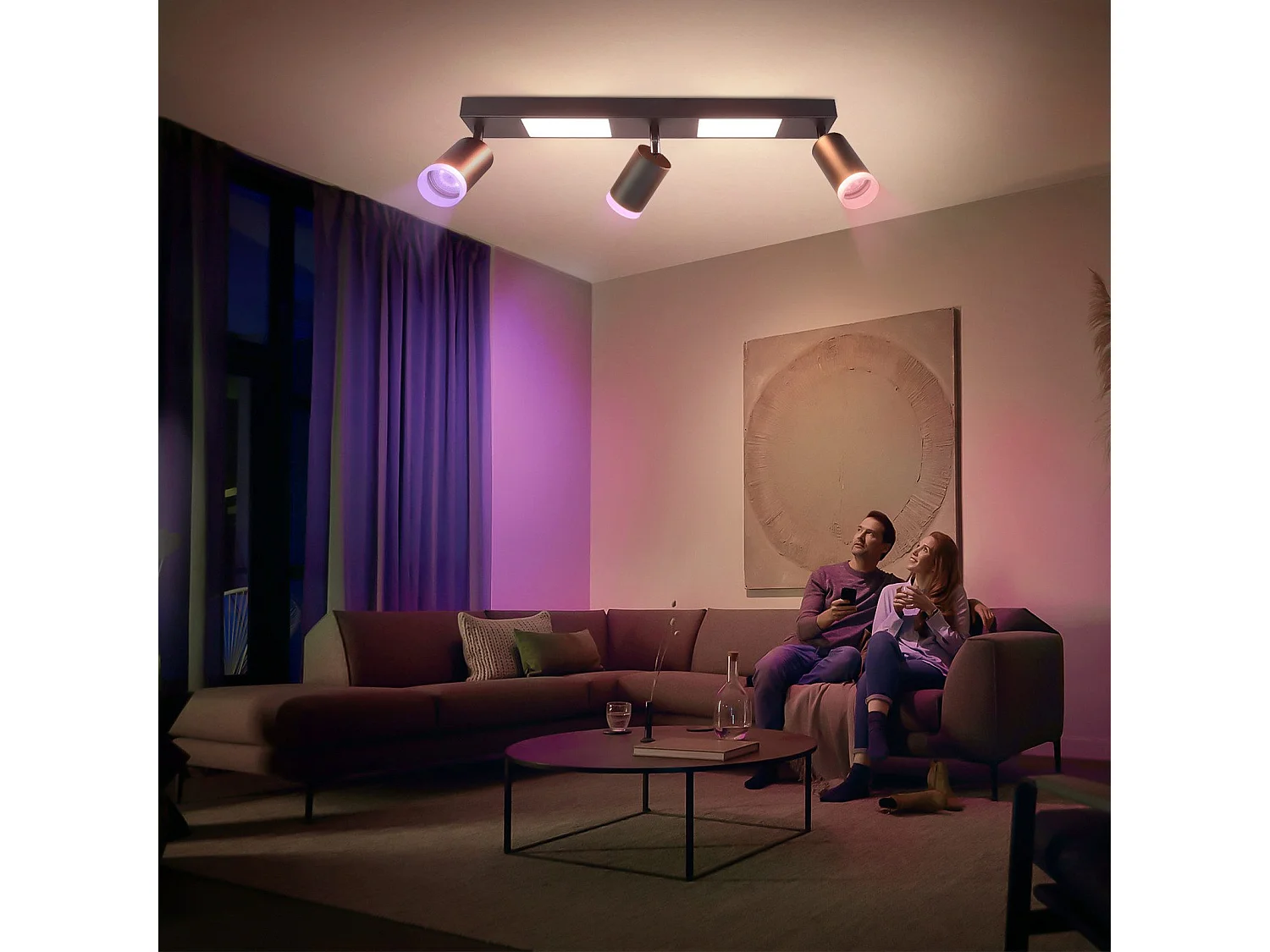 NETTLIFE Deckenstrahler 3-flammig GU10 Schlafzimmer 3000k 20W Küchenlampe schwarz warmweiß, verstellbar