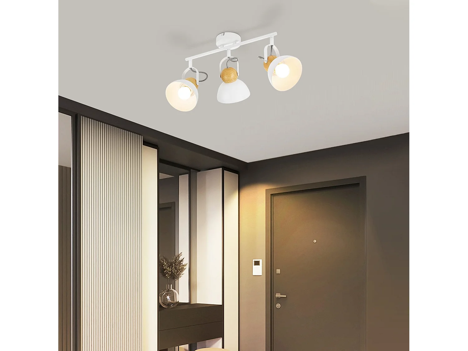 NETTLIFE Vintage Deckenstrahler E27 350° verstellbar Flurlampe Retro Industrial Metall verstellbar