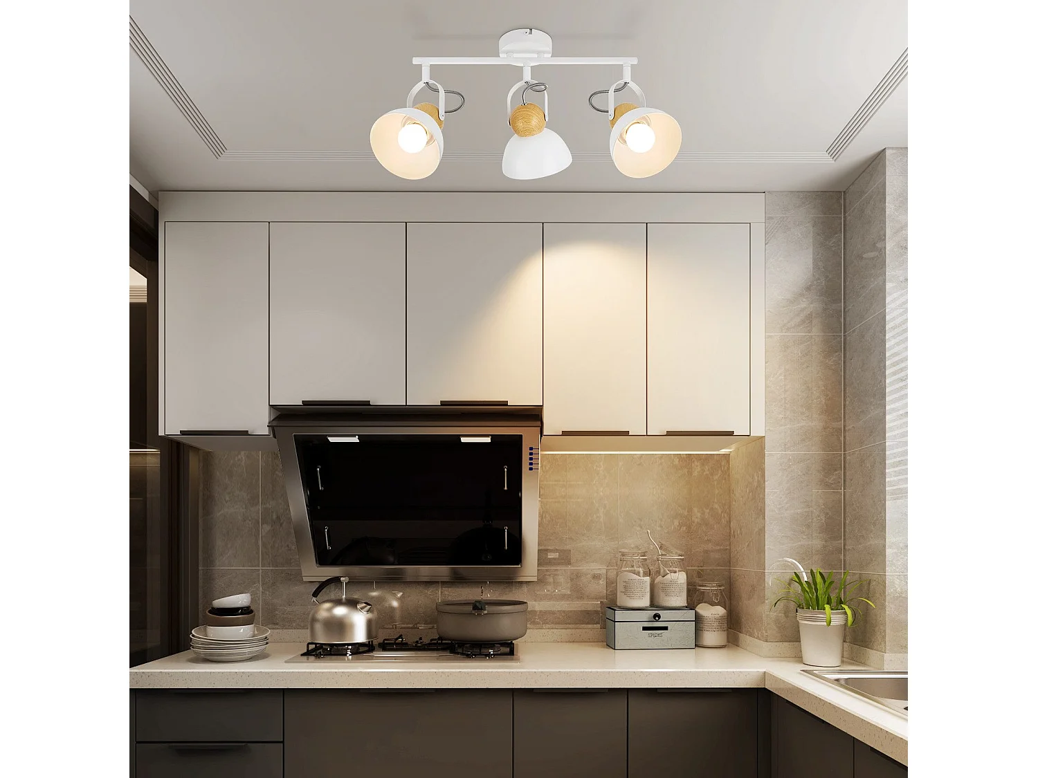 NETTLIFE Vintage Deckenstrahler E27 350° verstellbar Flurlampe Retro Industrial Metall verstellbar