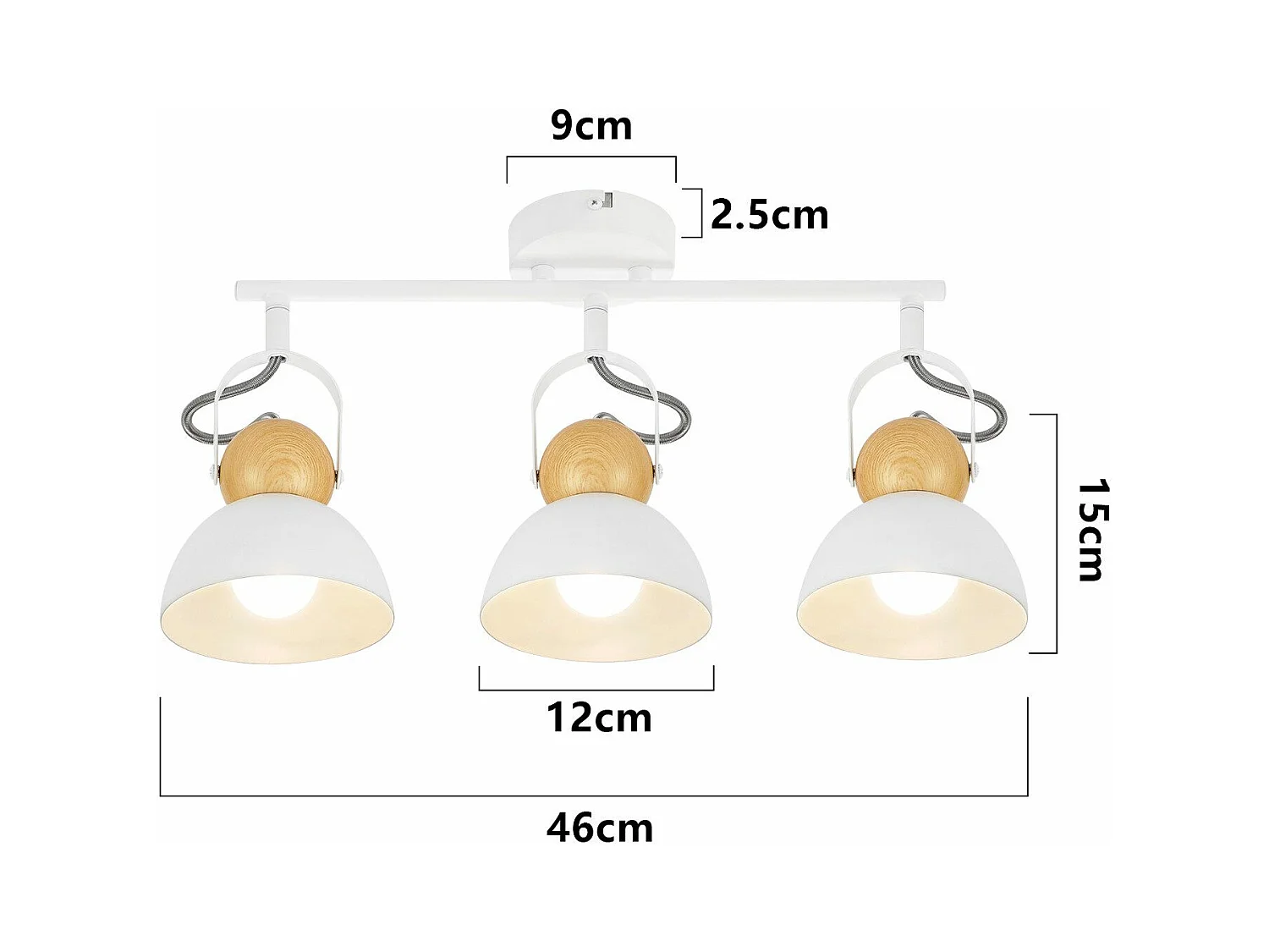 NETTLIFE Vintage sufitowy reflektor E27 350° regulowany korytarz lampa retro industrial metal regulowany