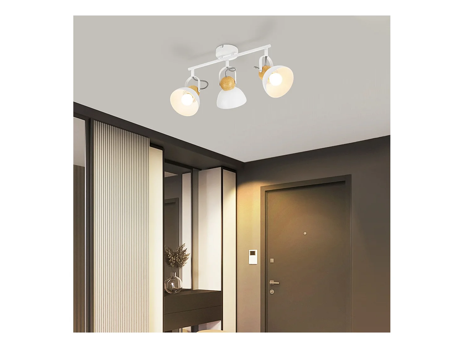 NETTLIFE Vintage sufitowy reflektor E27 350° regulowany korytarz lampa retro industrial metal regulowany