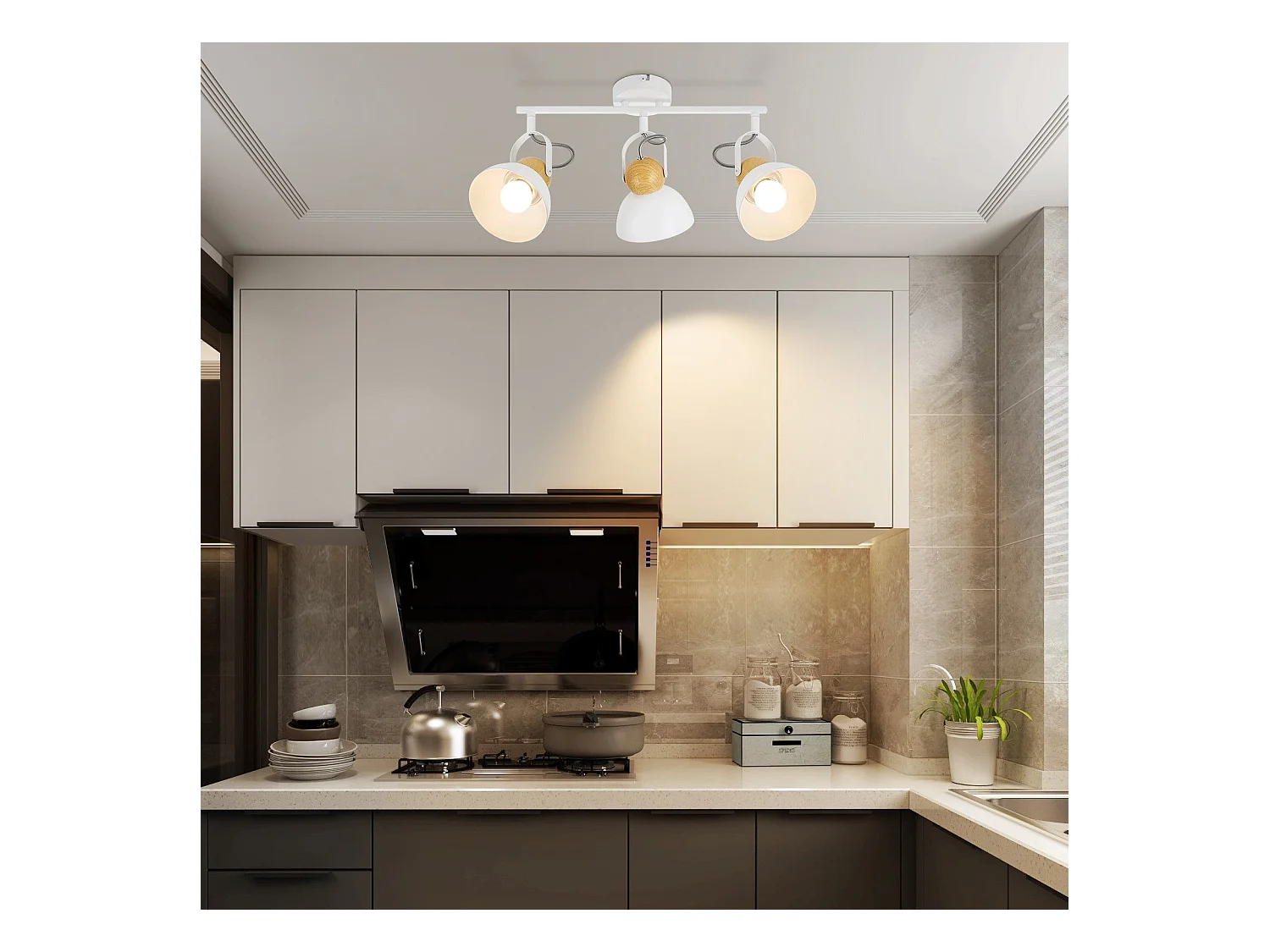 NETTLIFE Vintage sufitowy reflektor E27 350° regulowany korytarz lampa retro industrial metal regulowany