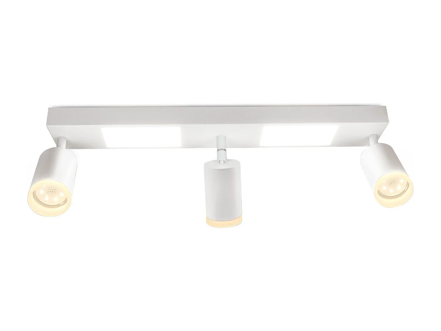 NETTLIFE Spot de plafond 3 ampoules GU10 chambre 3000k 20W blanc chaud orientable