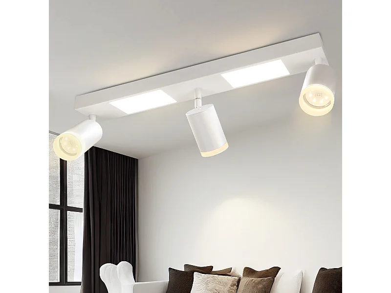 NETTLIFE Reflektor sufitowy 3 żarówki GU10 sypialnia 3000k 20W ciepła biel regulowana