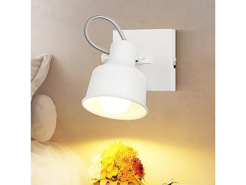 NETTLIFE Spot de plafond 1 flamme applique vintage E14 design rétro de haute qualité orientable 350° MAX.40W