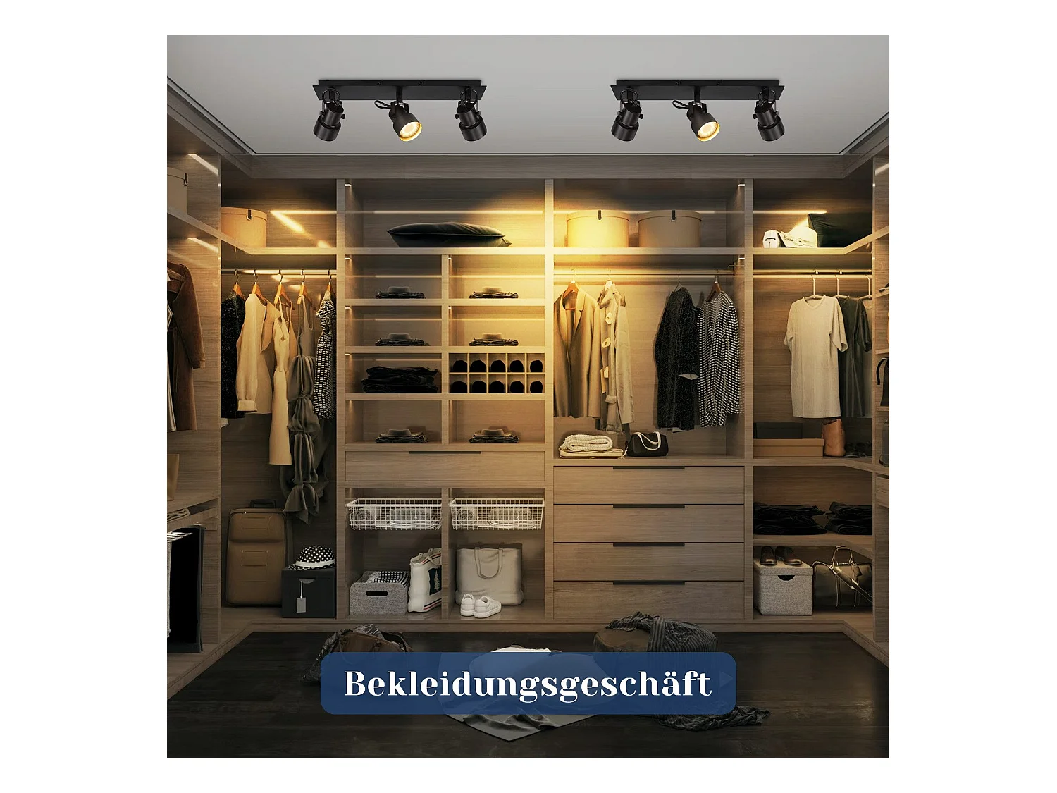 NETTLIFE Zwarte Plafondspot Vintage Plafondlamp GU10 Keukenlamp voor Verstelbare 3 Vlammen Vintage 350°