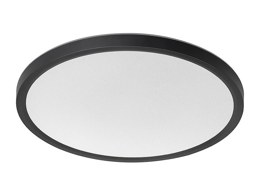 NETTLIFE Plafonnier LED Salle de bain Plat 30CM 24W Rond  Plafonnier Cuisine Non-variable