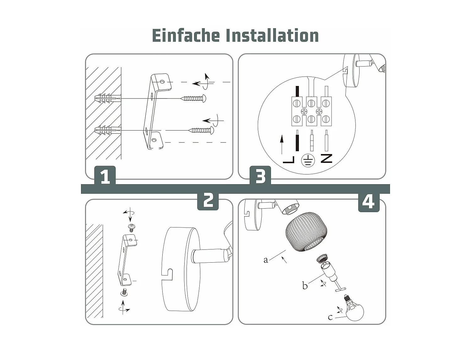 NETTLIFE Spot de plafond blanc E14 abat-jour en verre vintage d'intérieur Spot moderne pour chambre à coucher salon