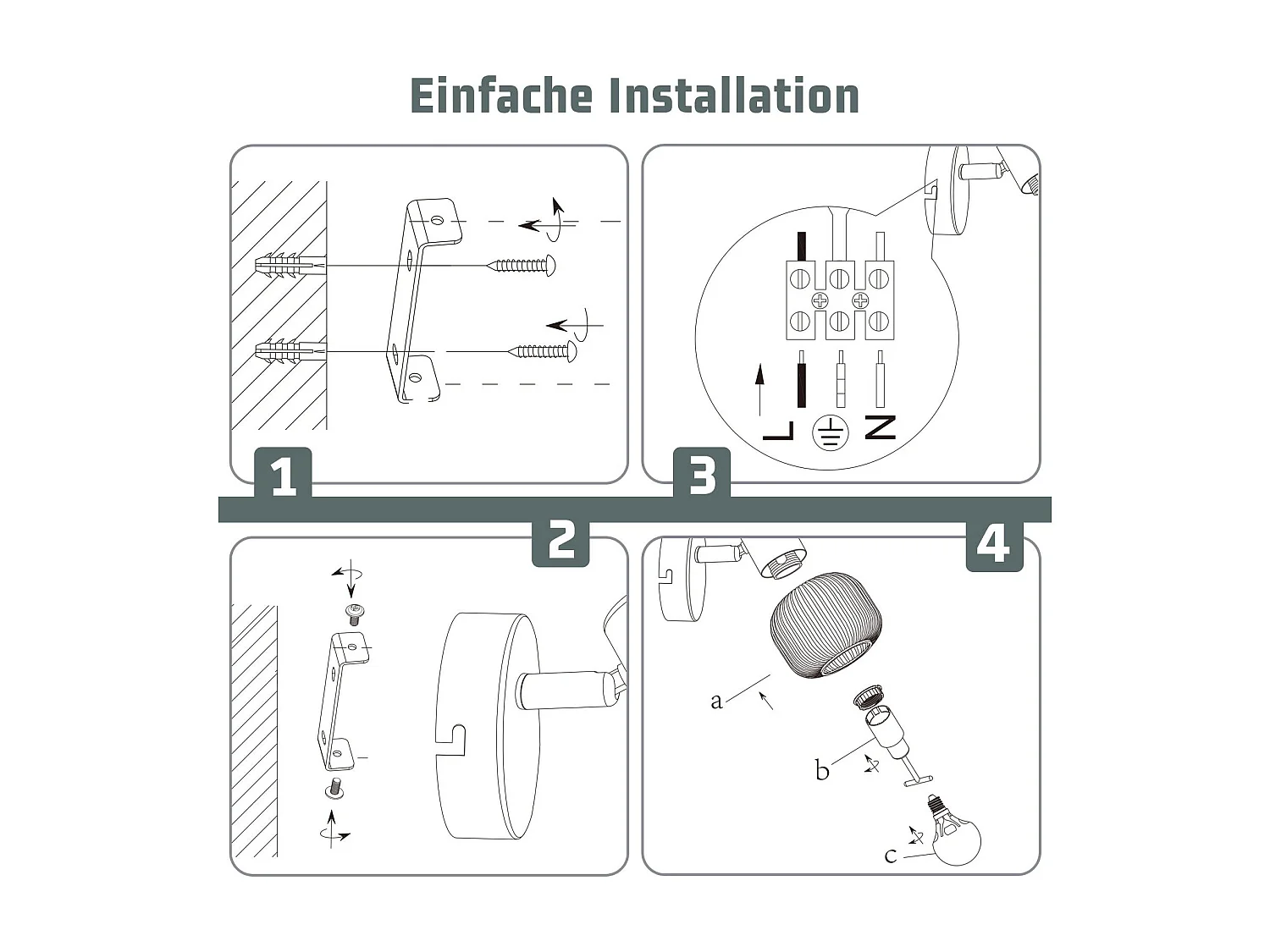 NETTLIFE Spot de plafond blanc E14 abat-jour en verre vintage d'intérieur Spot moderne pour chambre à coucher salon