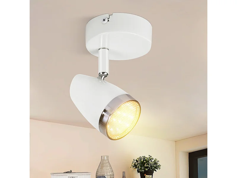 NETTLIFE Spot de plafond 1 flamme 4W plafonnier orientable 350° salon