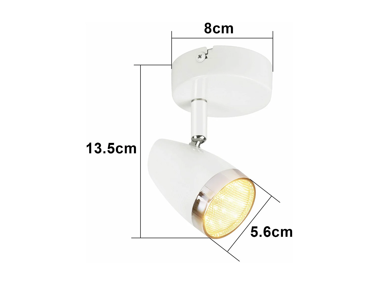 NETTLIFE Foco de techo 1 llama 4W plafón orientable 350° salón