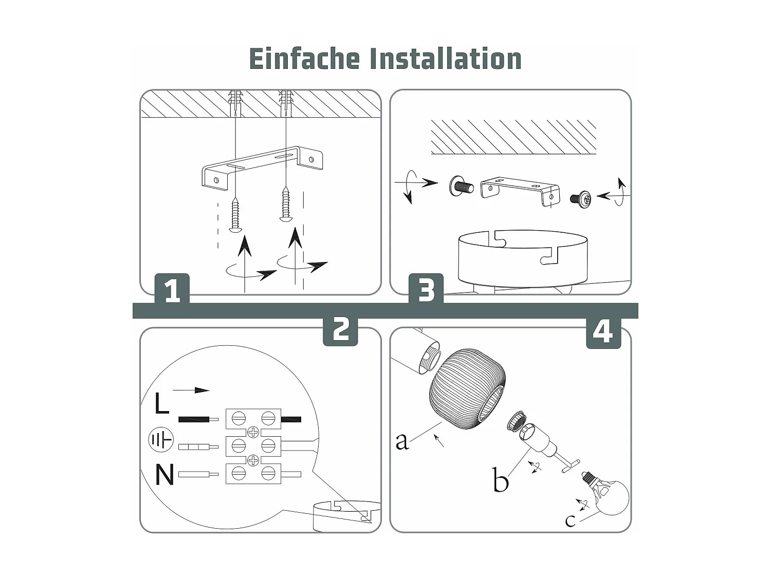 NETTLIFE Zwarte Plafondspot E14 Vintage Glazen Lampenkap Binnen Moderne Spotlamp voor Slaapkamer Woonkamer