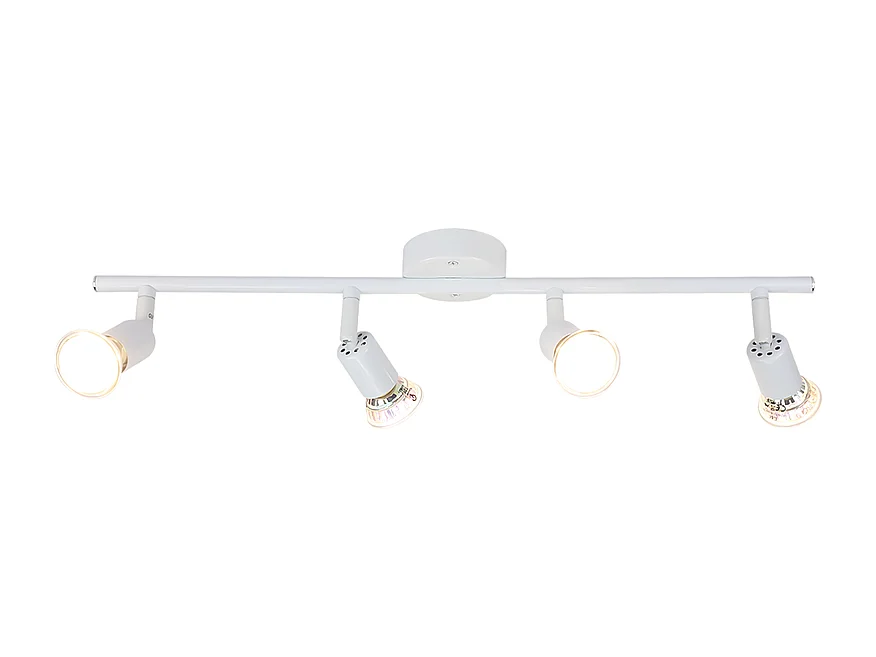 NETTLIFE Spot de plafond LED orientable GU10 4 flamme Spots de plafond Salon industriel orientable