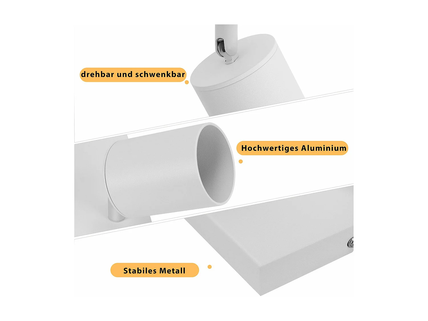 NETTLIFE Plafondspot woonkamer 2 lampen GU10 verstelbaar voor slaapkamer keuken