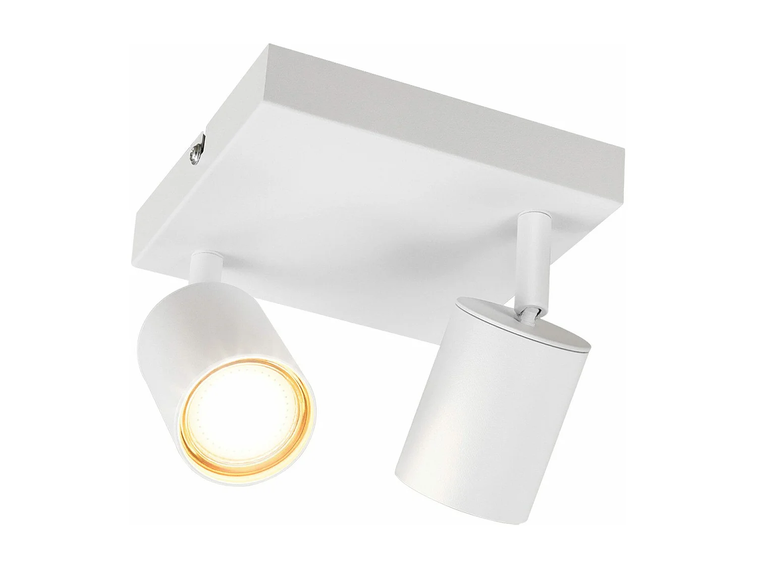 NETTLIFE Plafondspot woonkamer 2 lampen GU10 verstelbaar voor slaapkamer keuken