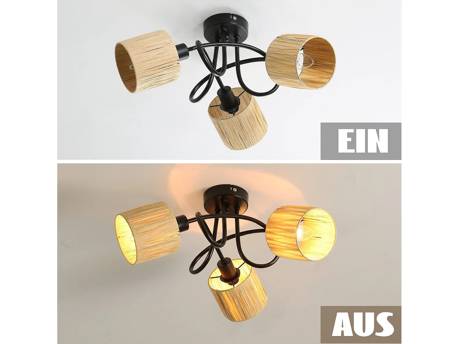 Spot De Plafond 3 Feux Plafonnier Couloir - Plafonnier Vintage