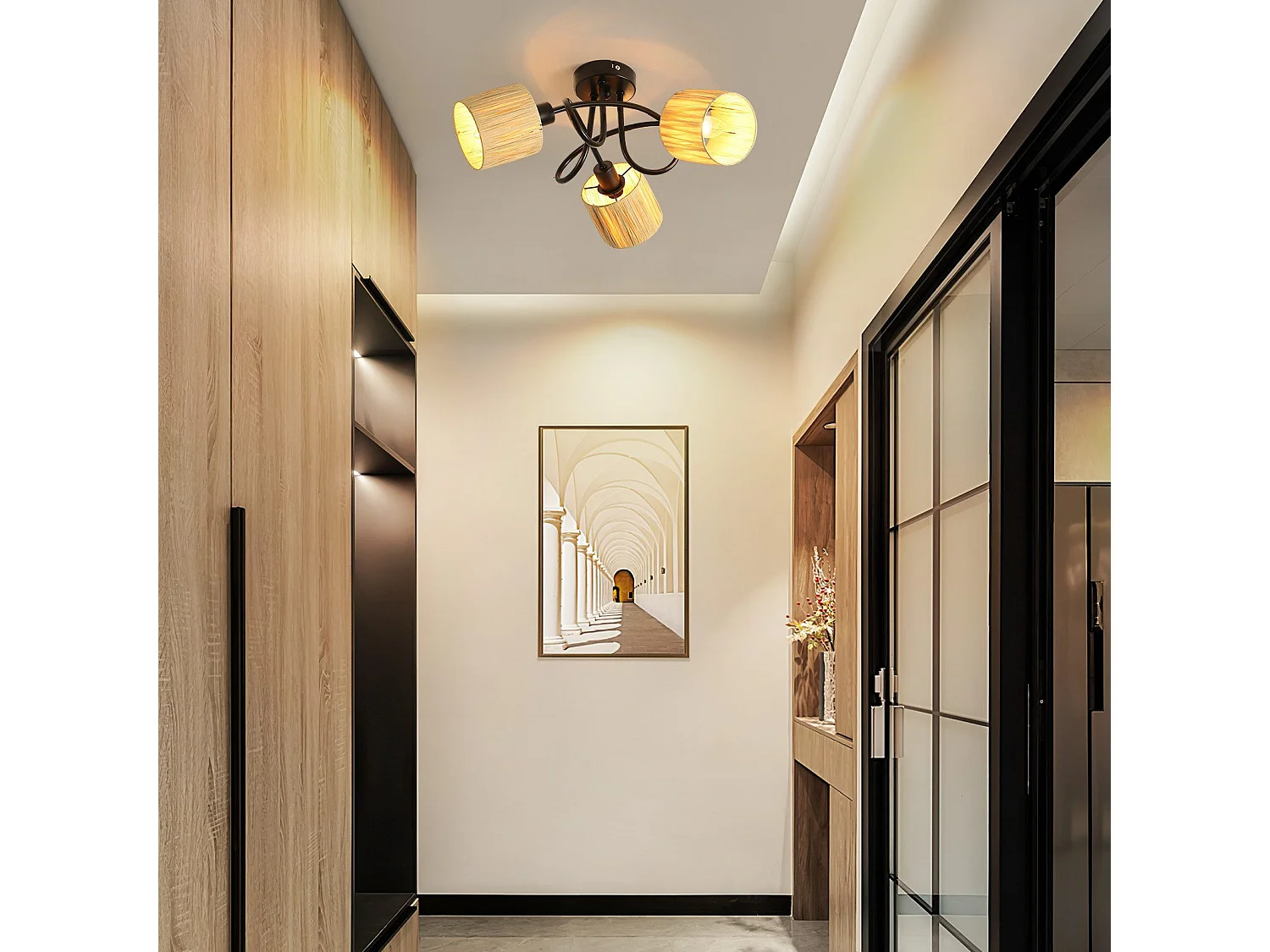 Spot De Plafond 3 Feux Plafonnier Couloir - Plafonnier Vintage