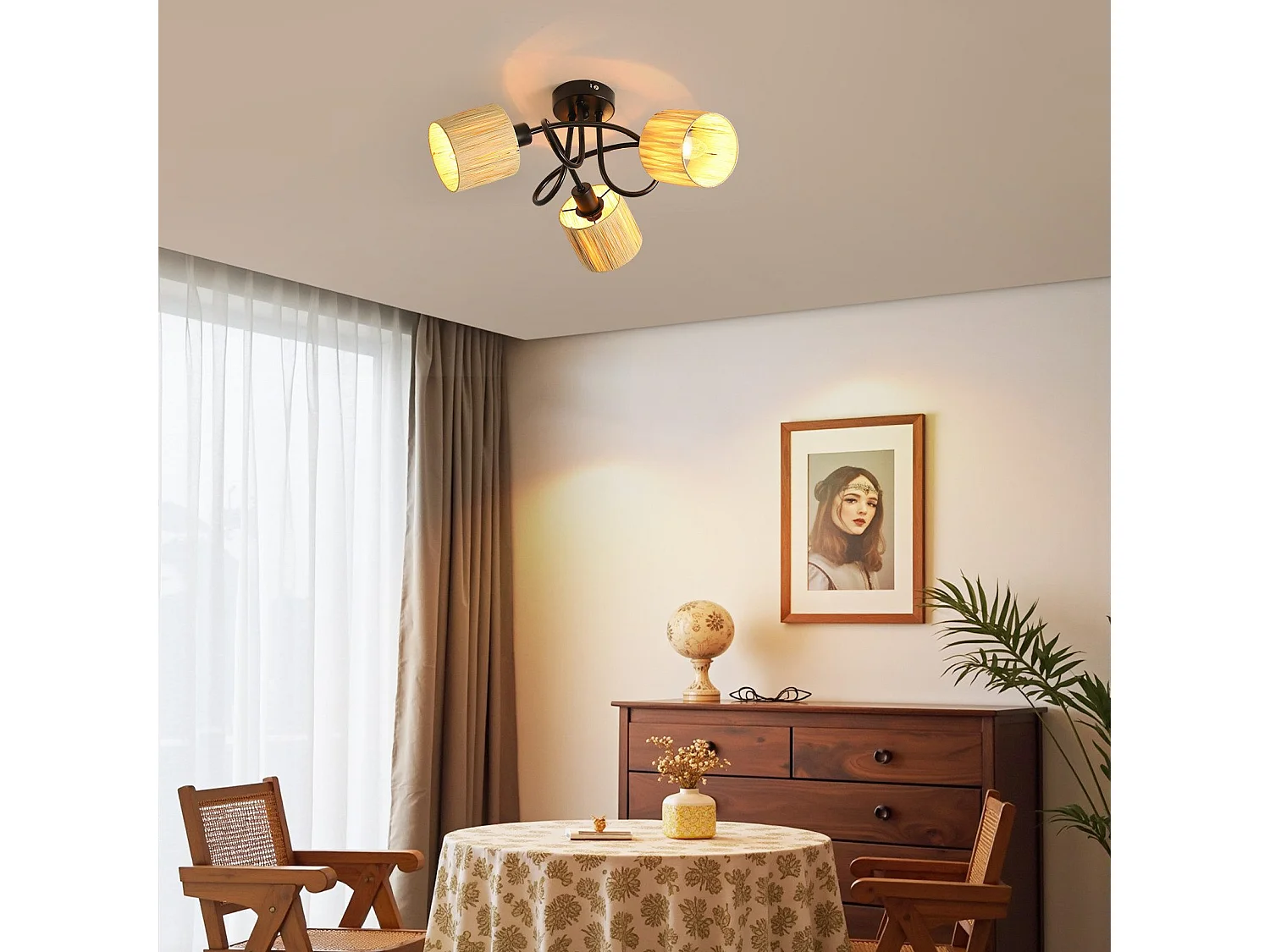 Spot De Plafond 3 Feux Plafonnier Couloir - Plafonnier Vintage