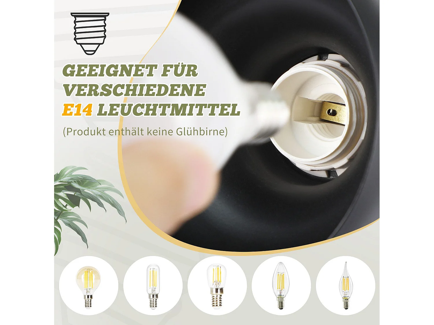 NETTLIFE Spot de plafond vintage E14 intérieur 350° orientable noir Pivotant 350° Industriel 6 flammes rond