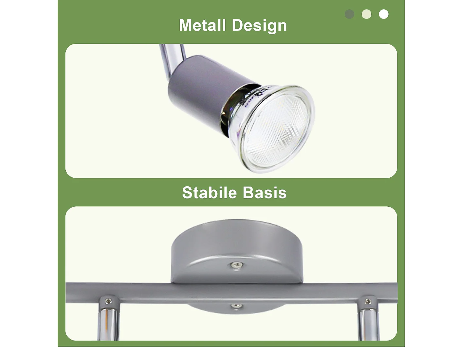 NETTLIFE 4-vlams GU10 plafondspot Moderne hal plafondlamp inclusief lamp 350° verstelbaar