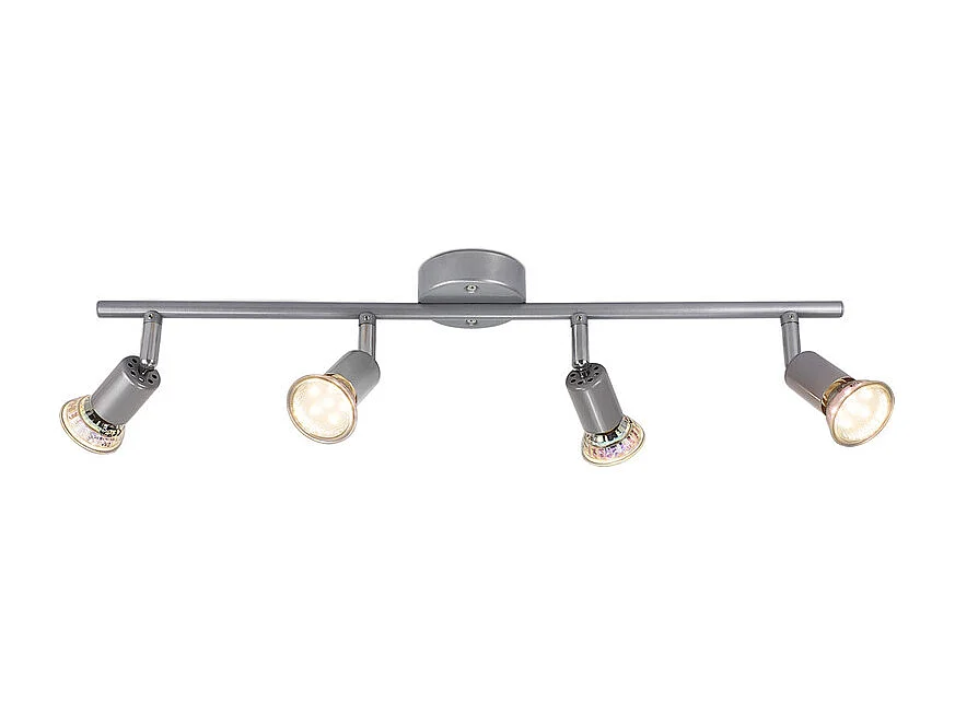 NETTLIFE Spot de plafond 4 flammes GU10 Plafonnier moderne couloir ampoule incluse orientable 350°