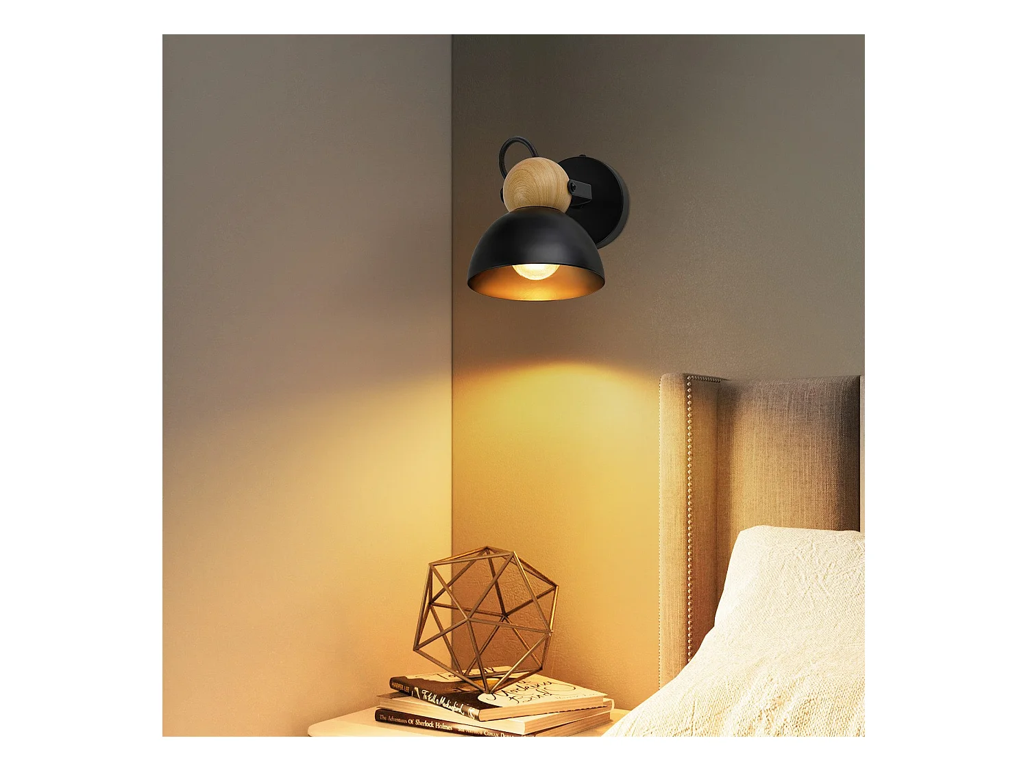 NETTLIFE Vintage Zwarte Plafondspot E27 350° Verstelbare Retro Entree Woonkamer Slaapkamer